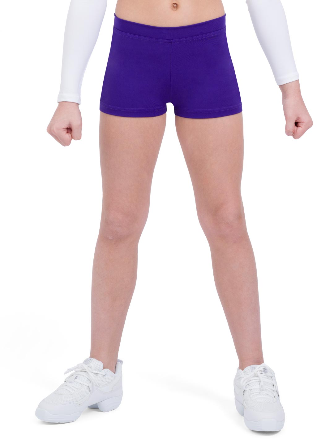 Capezio Boys Cut Low Rise Short Girls Purple TB113C