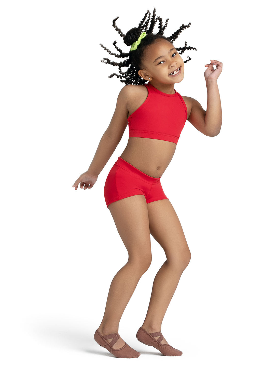 Capezio Boys Cut Low Rise Short Girls Red TB113C