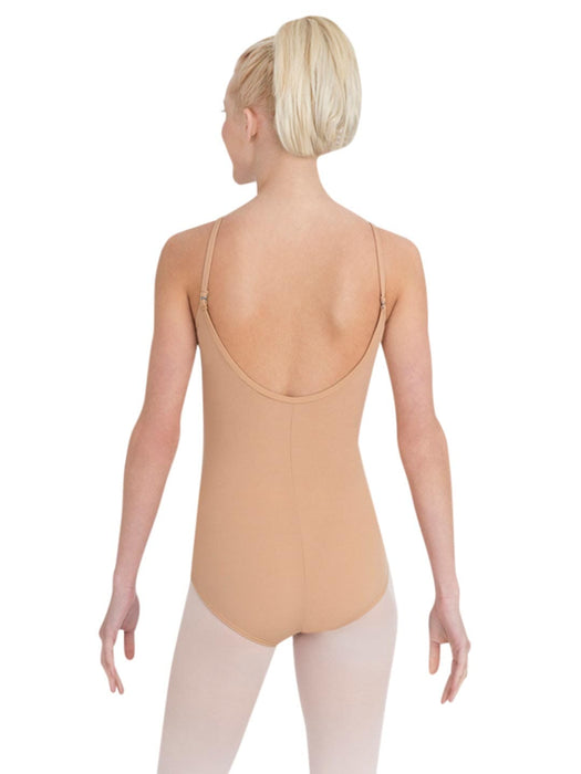 CAPEZIO ADULT CAMISOLE LEOTARD WITH CLEAR TRANSITION STRAPS