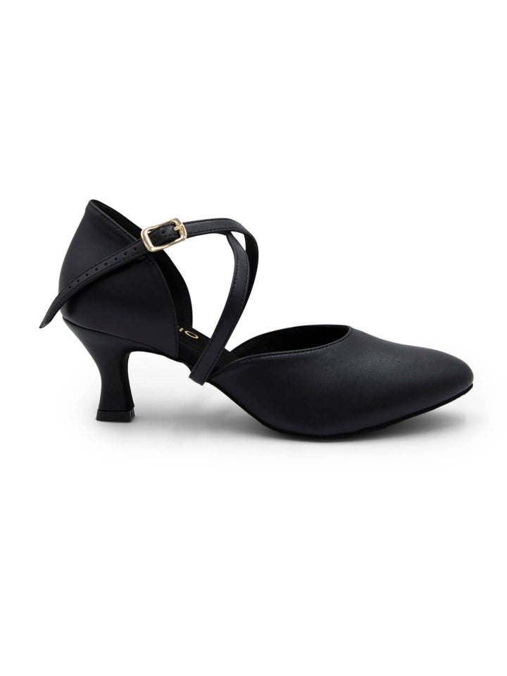 Celia Soft Faux Leather Ballroom Shoe with 2" Heel