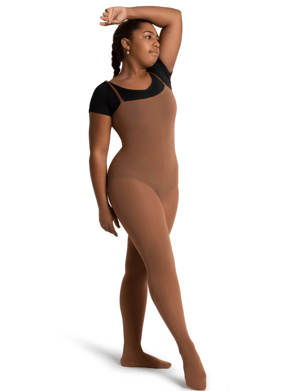 Capezio Black Women's Convertible Body Tight, Large/X-Large