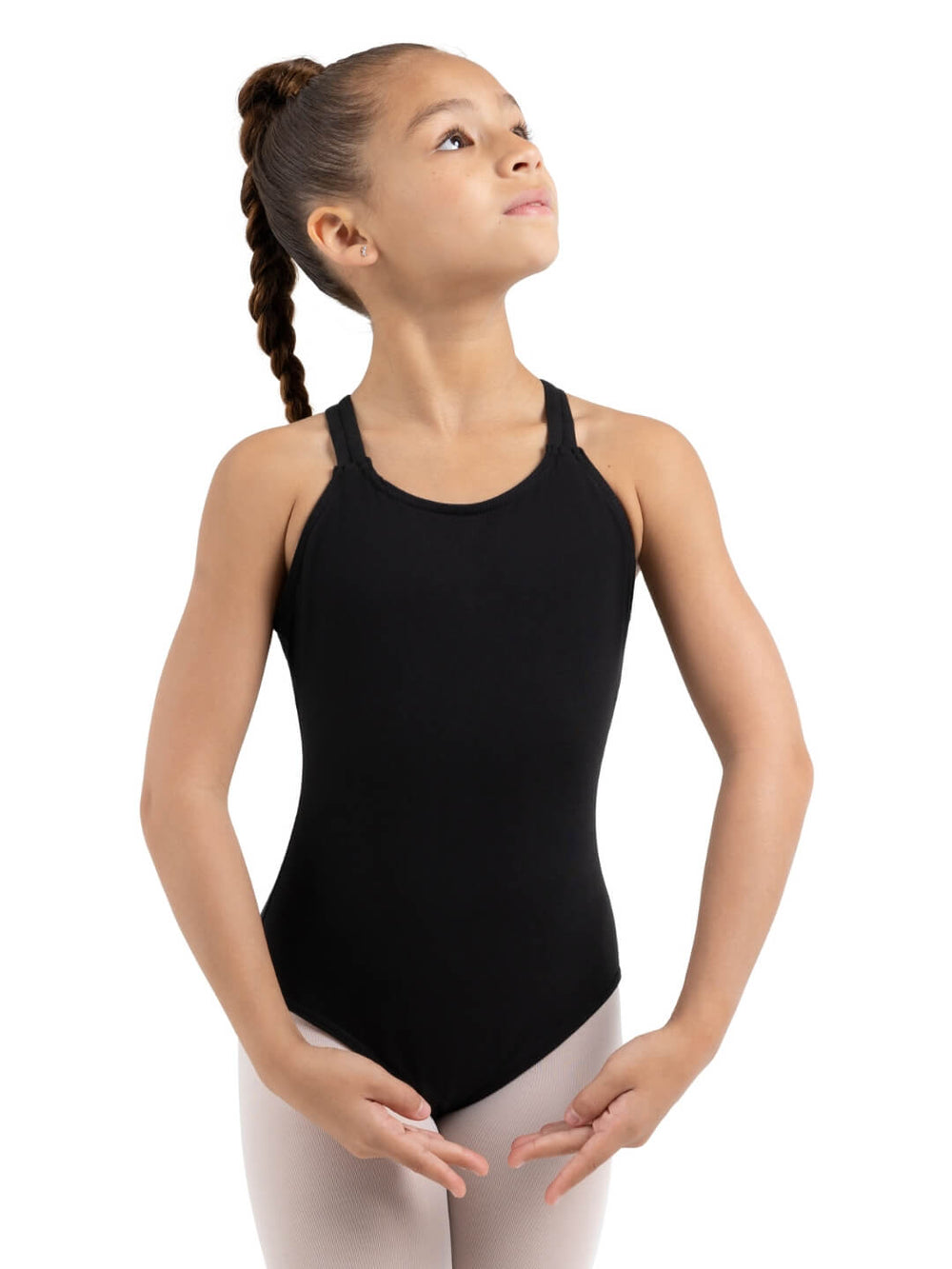 Capezio Double Strap Camisole Leotard Girls Black CC123C