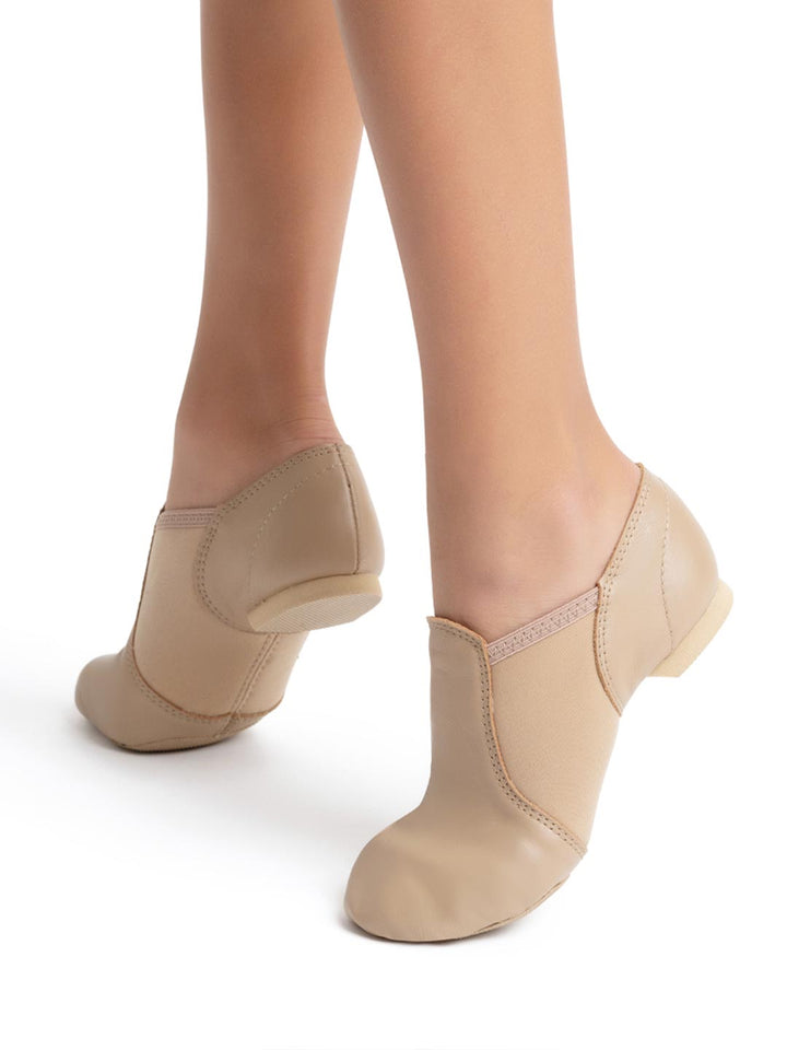 Capezio E Series Slip On Jazz Shoe Caramel Child EJ2C
