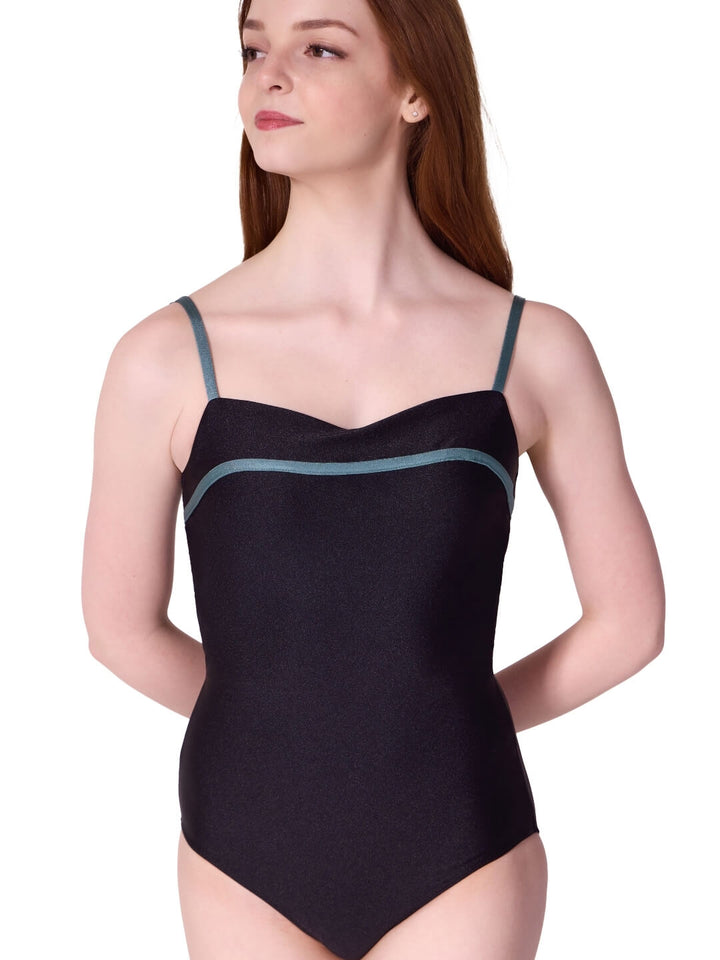 Capezio Enchanted Contrast Cherish Camisole Leotard Black F12608W