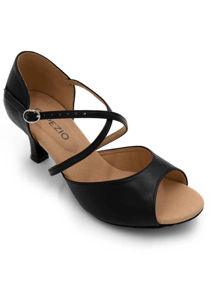 Eva 2" Open Toe X-Strap Ballroom Shoe