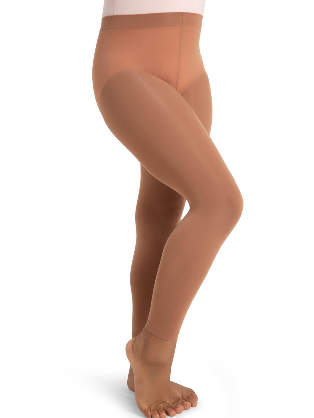 Capezio 1917C Footless Tight with Self Knit Waist Band - Girls