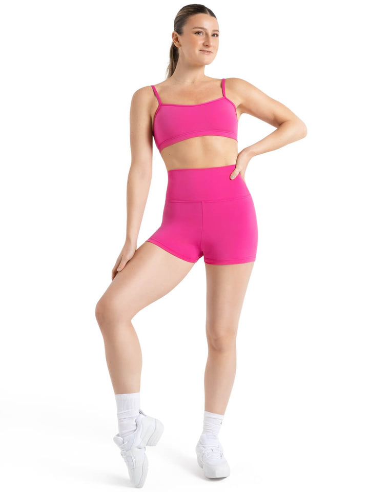 Capezio High Waisted Shorts Hot Pink TB131