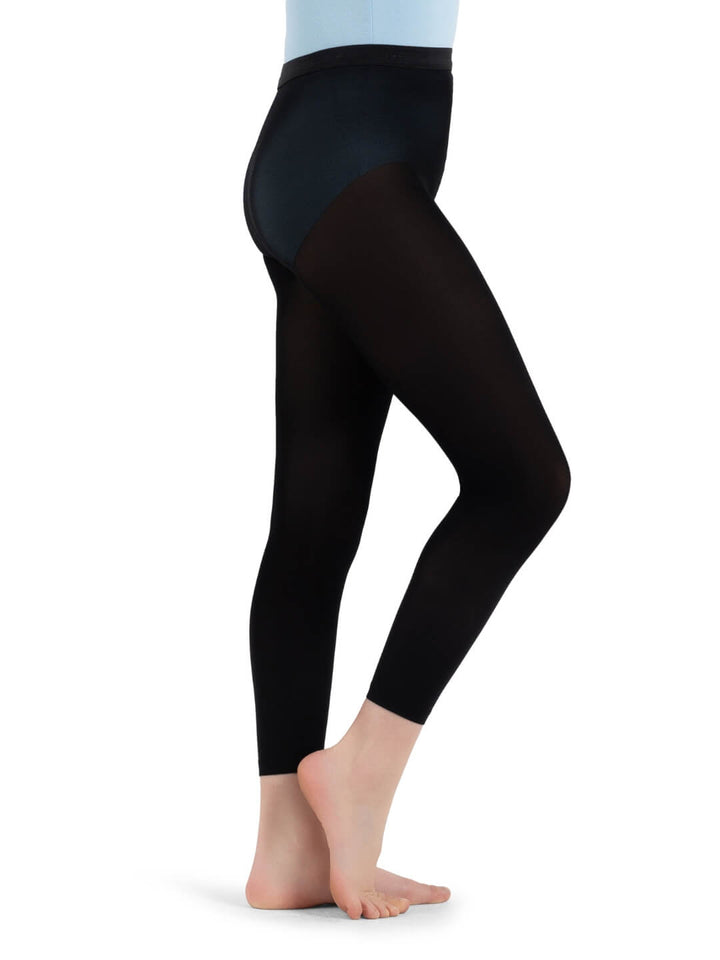 Capezio Hold & Stretch Footless Tight Girls Black N140C