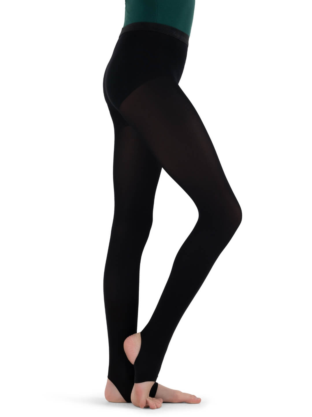 Capezio Hold & Stretch Stirrup Tight Girls Black N145C