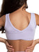 Light purple sports bra worn by a person on a white background