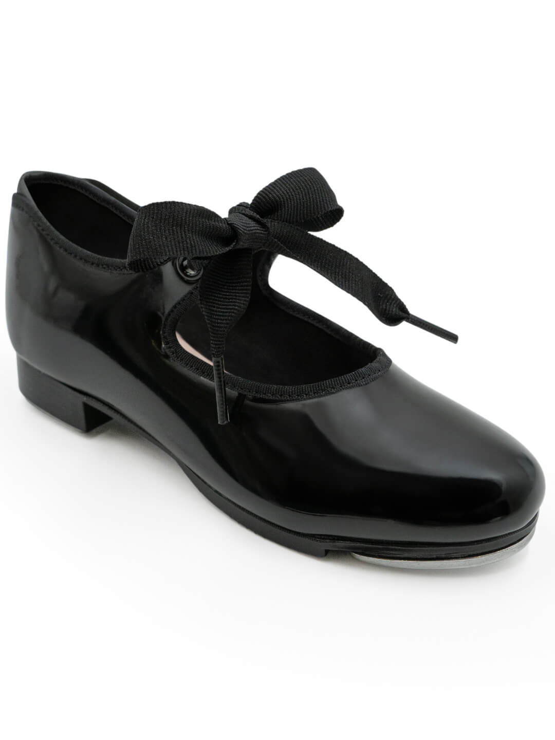 Capezio Jr Tyette Tap Shoe Child Black Patent N625C