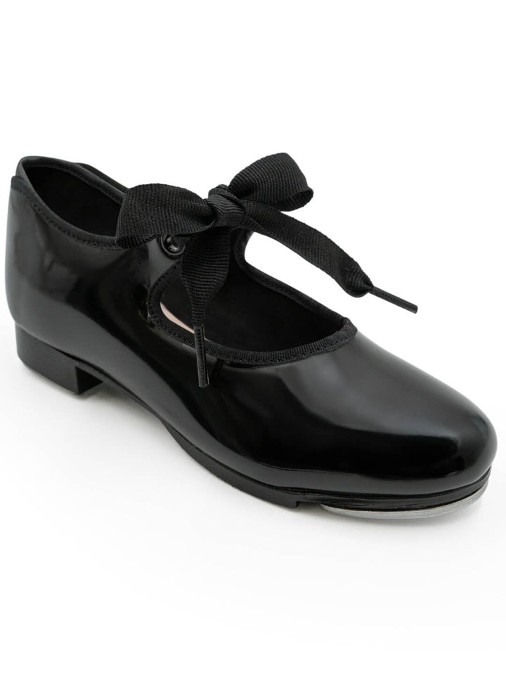 Capezio Jr Tyette Tap Shoe Child Black Patent N625C
