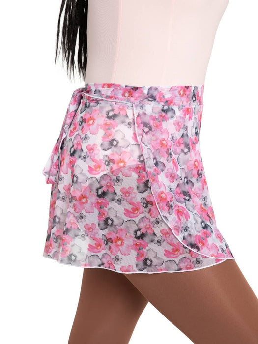 Capezio 12186C/12186W Printed Mesh Wrap Skirt