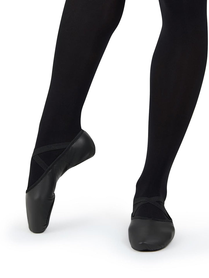 Capezio Leather Juliet Ballet Shoe Black 2027