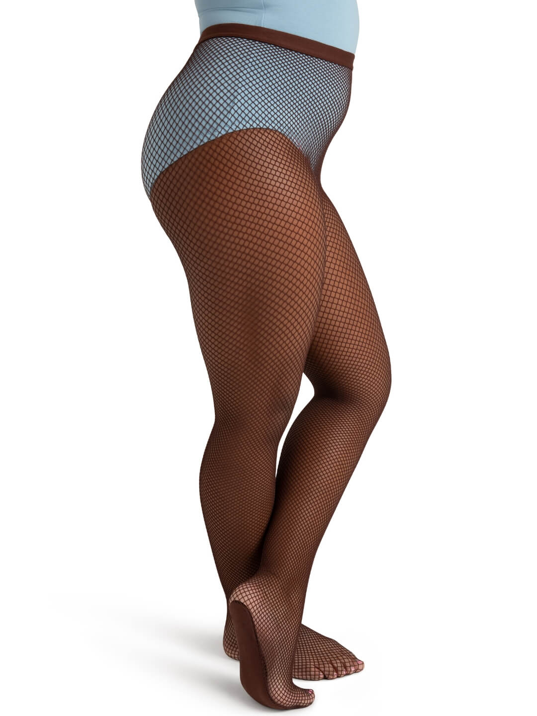 Capezio Professional Fishnet Seamless Tight - Girls Java 3000C