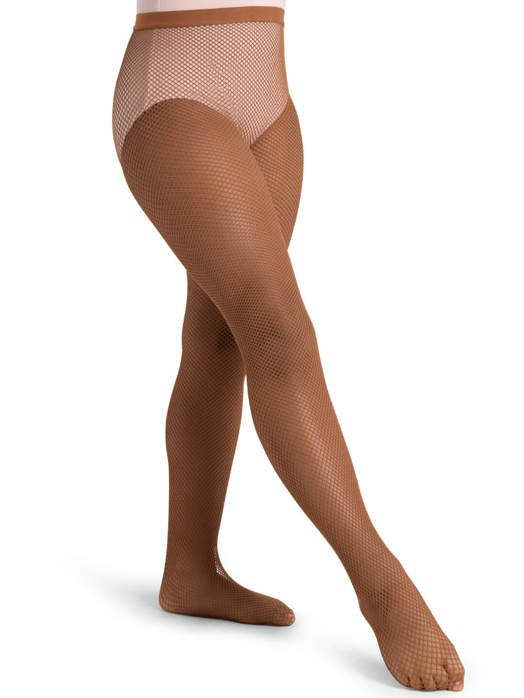 Capezio Professional Fishnet Seamless Tight Girls Maple 3000C
