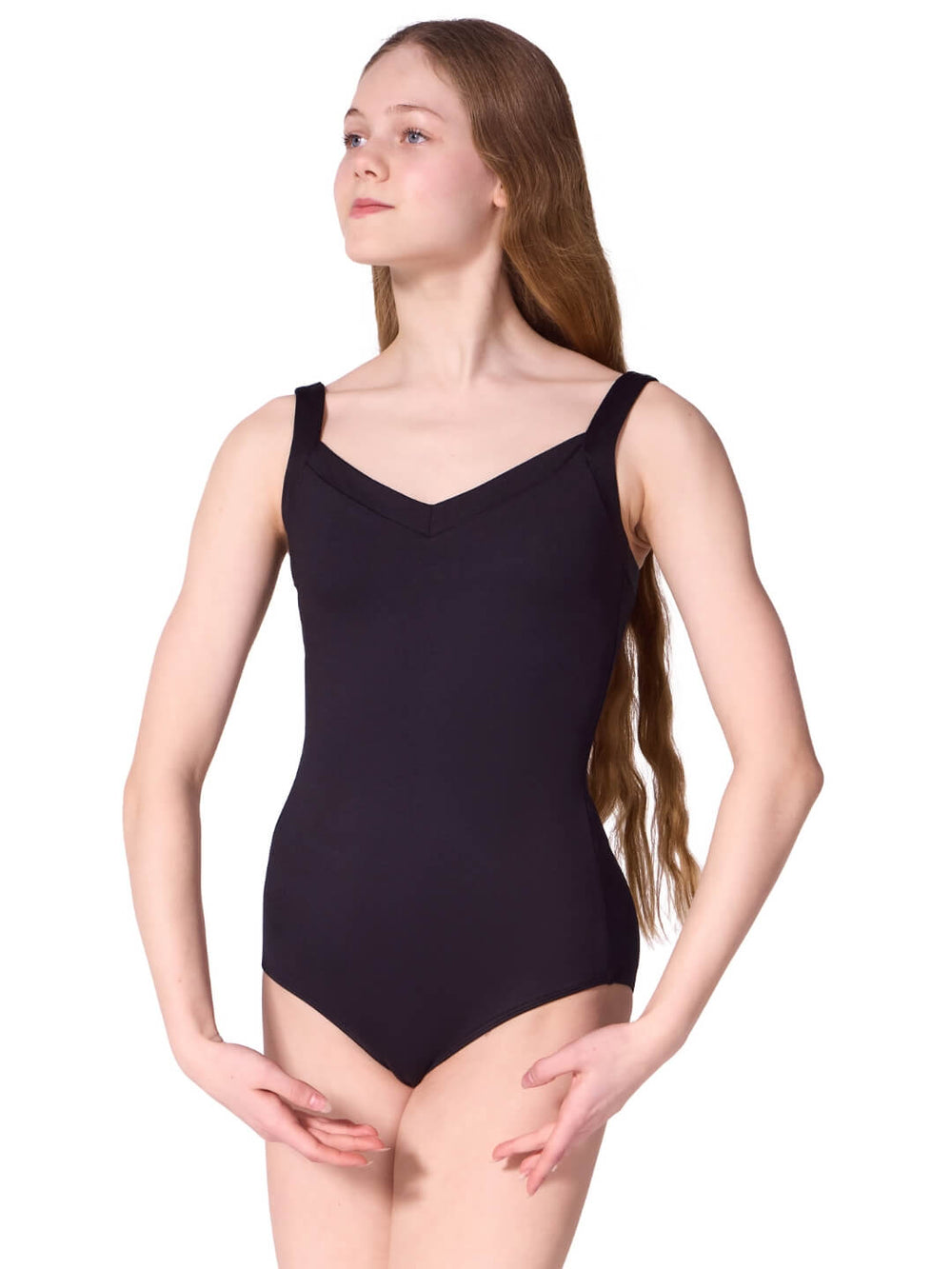 Capezio Reminiscence Dreamy Tank Leotard Black F12602W
