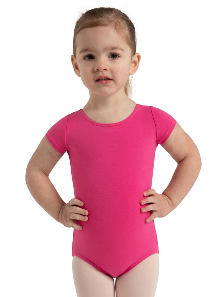 Capezio Short Sleeve Leotard Girls Candy Pink CC400C