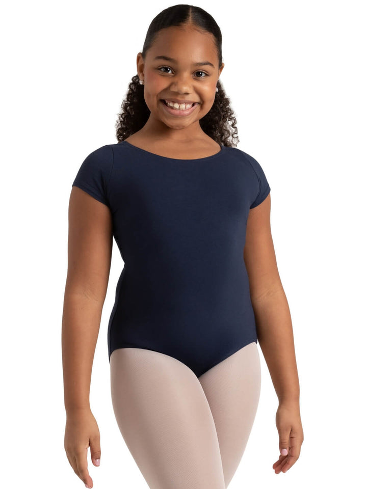 Capezio Short Sleeve Cotton Leotard - Girls
