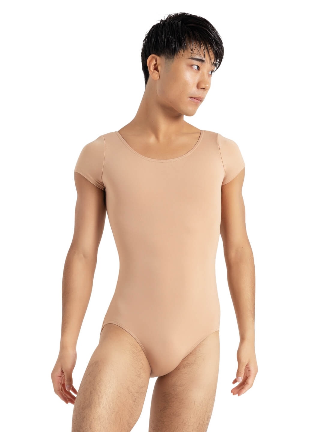 Capezio Short Sleeve Leotard Light Suntan TB133