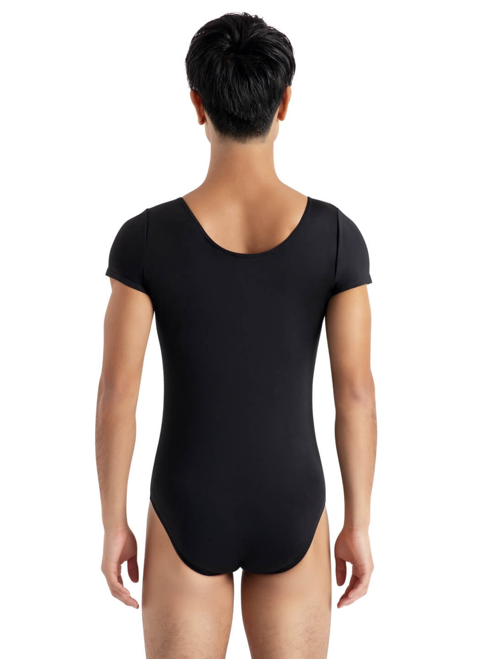 Capezio Short Sleeve Leotard W Round Neckline Black 10390M