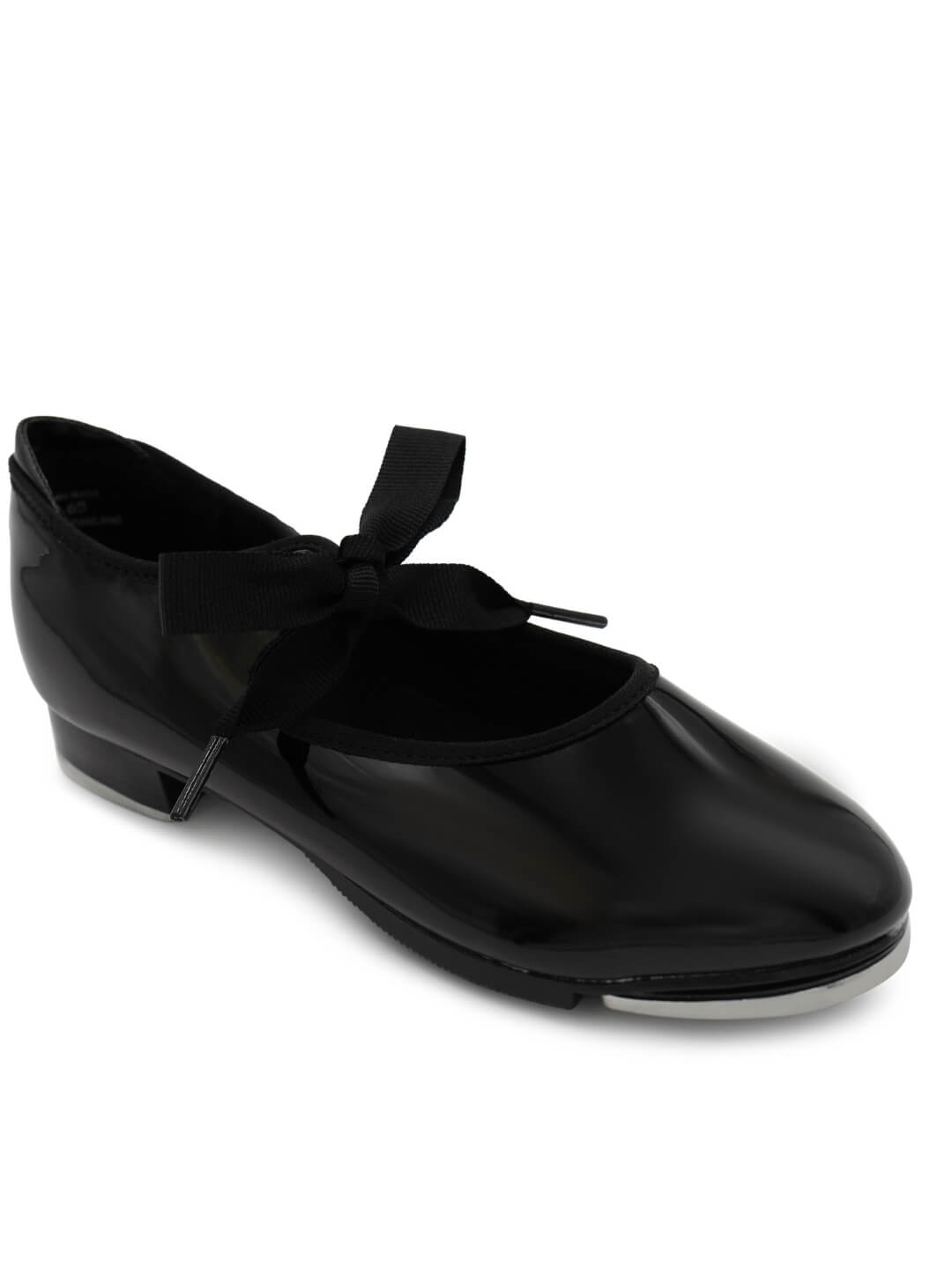 Capezio Shuffle Tap Shoe Child Black Patent 356C