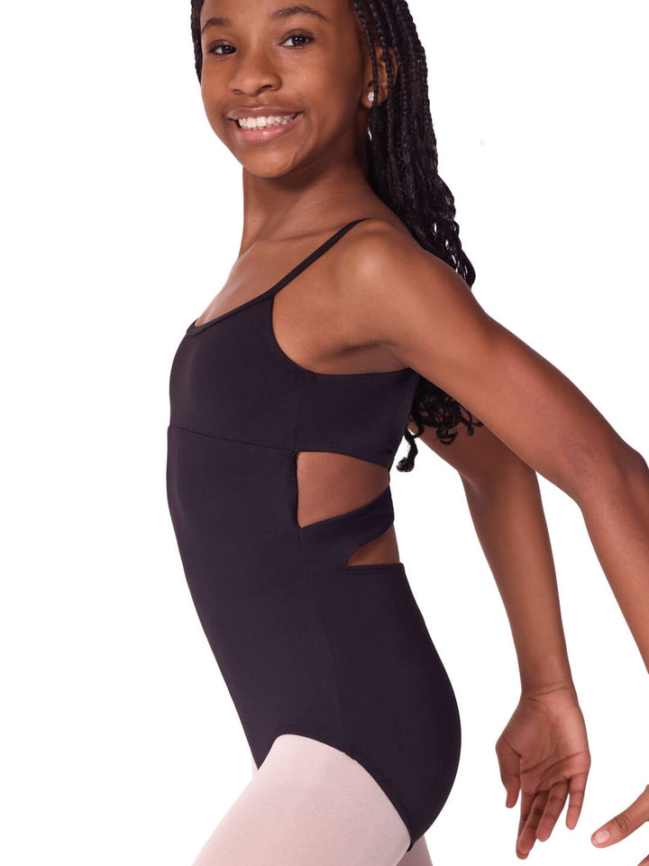Capezio Soft Elegance Camisole Leotard with Twist Back - Tween Black EL101T