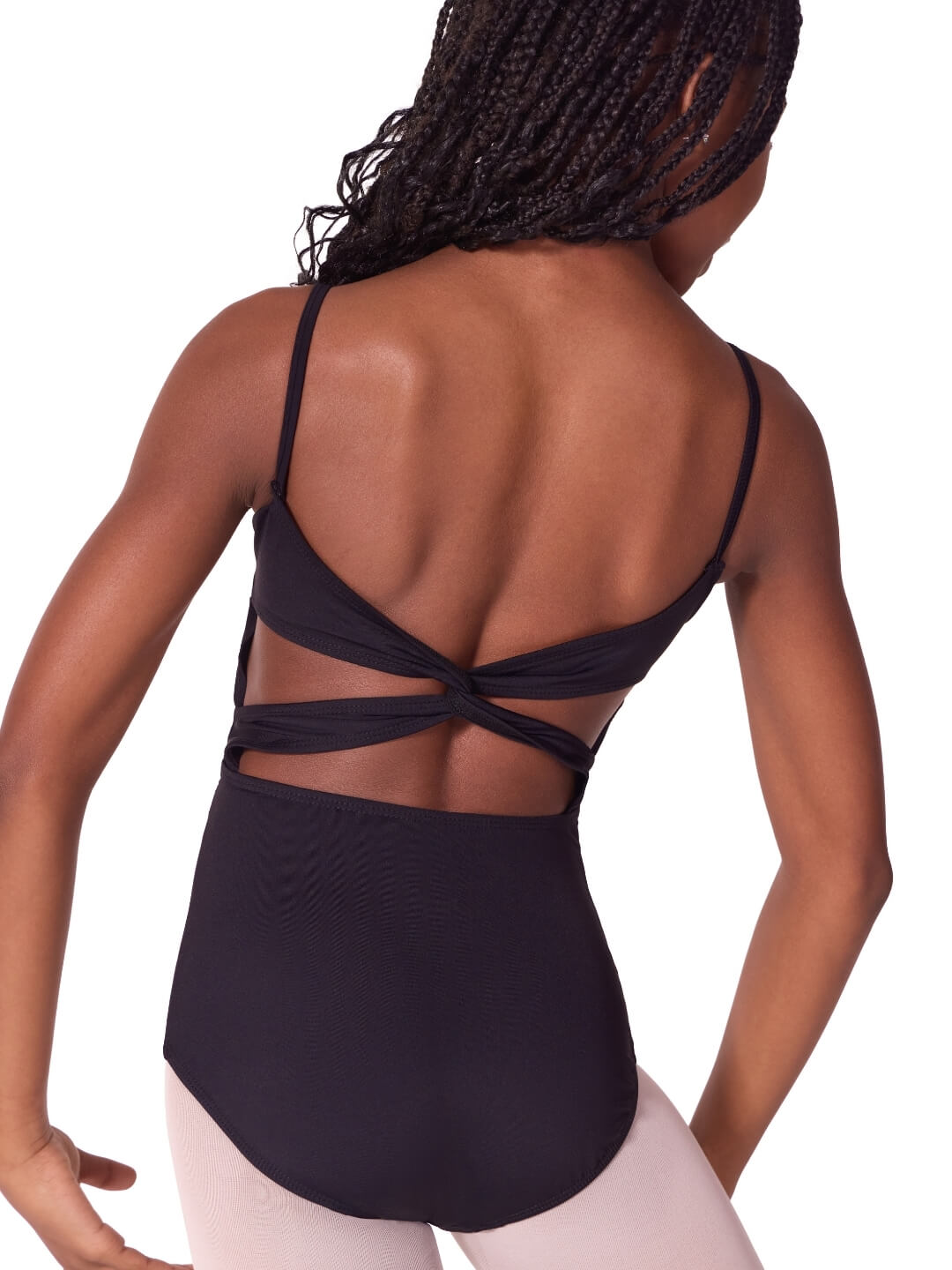 Capezio Soft Elegance Camisole Leotard with Twist Back - Tween Black EL101T