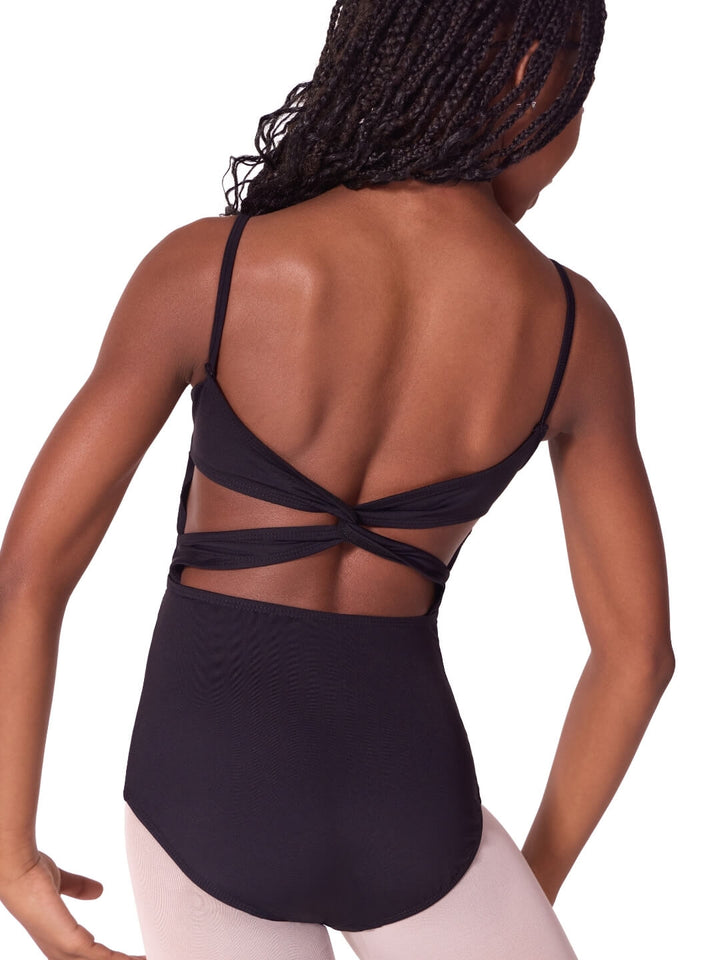 Capezio Soft Elegance Camisole Leotard with Twist Back - Tween Black EL101T