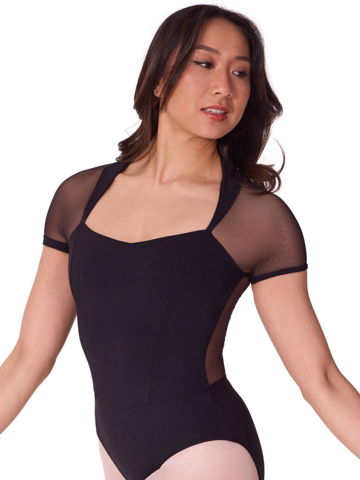 Capezio Soft Elegance Corset Short Sleeve Leotard