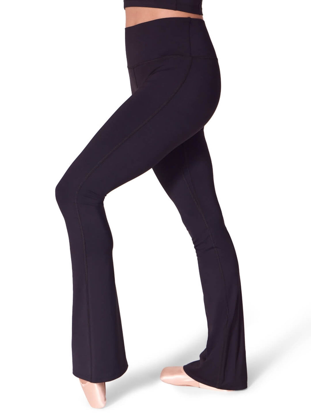 Capezio Soft Elegance Flare Leggings Black EL112W
