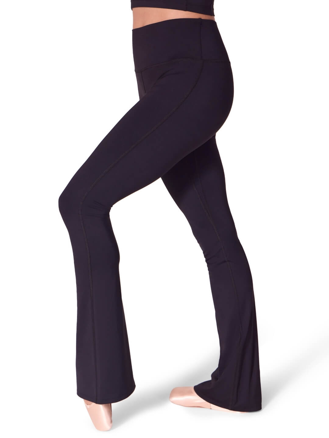 Capezio Soft Elegance Flare Leggings Black EL112W