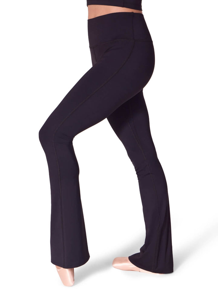 Capezio Soft Elegance Flare Leggings Black EL112W