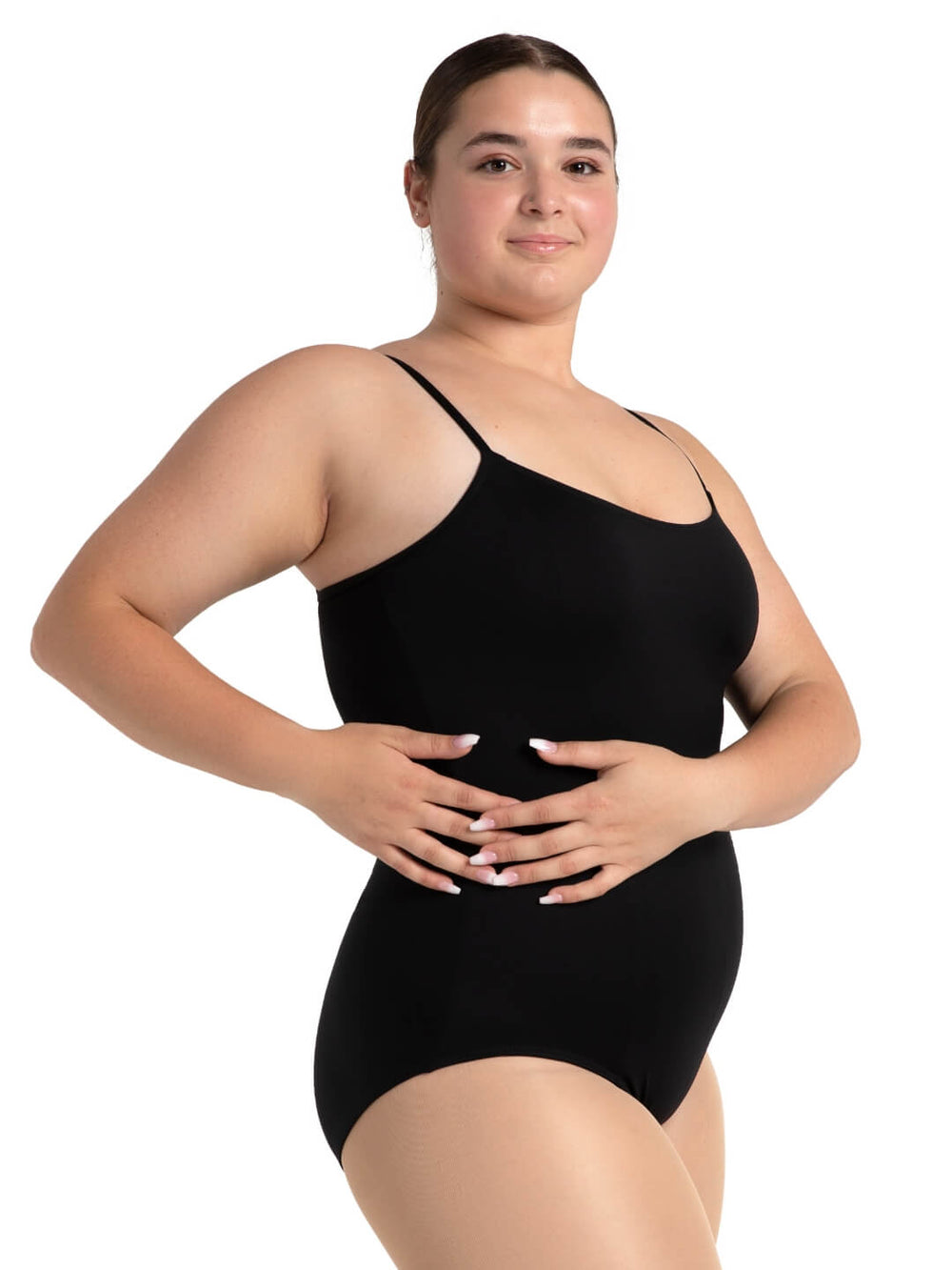 Capezio Studio Collection Camisole Princess Seam Leotard Black SE1072W