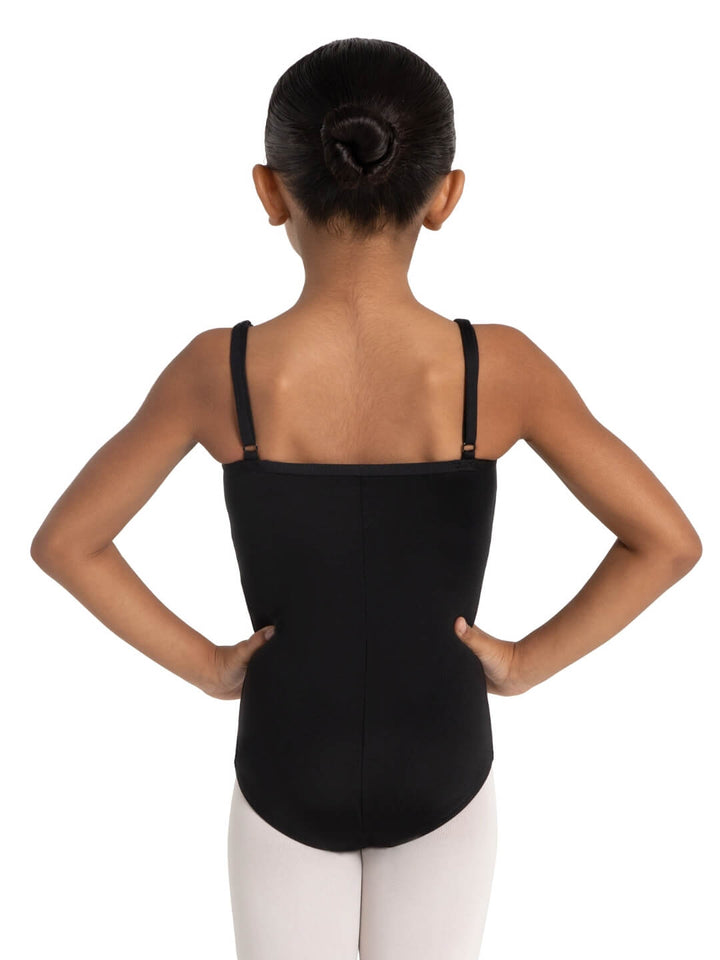 Capezio Studio Collection Camisole Princess Seam Leotard Girls Black SE1072C