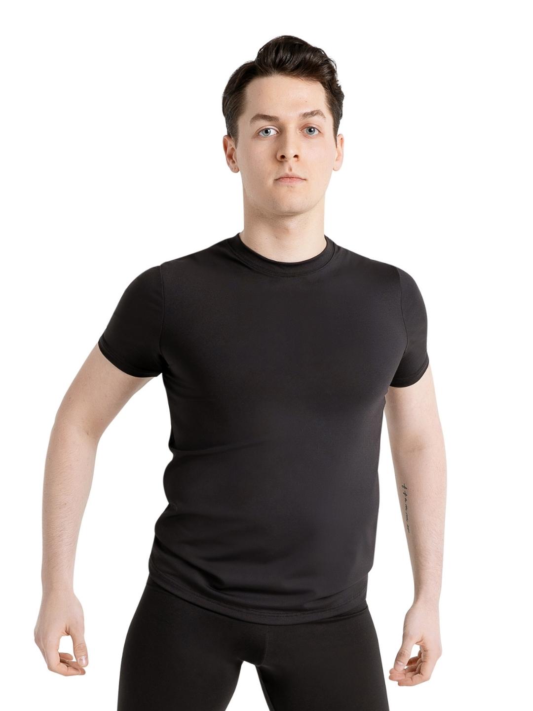 Capezio Studio Collection Crew Neck Tee Mens Black SE1061M