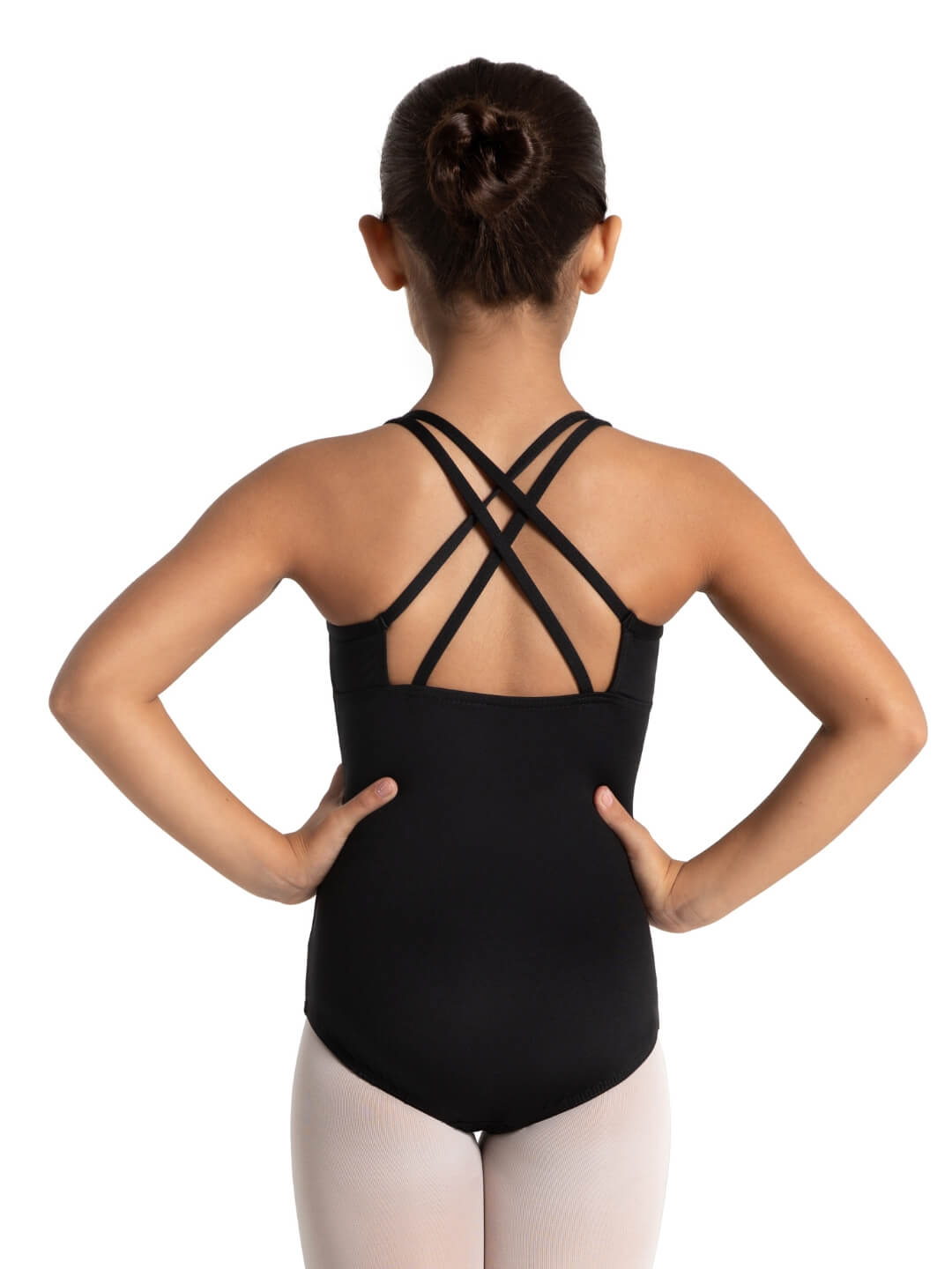 Capezio Studio Collection Crisscross Back Leotard - Girls Black SE1029C