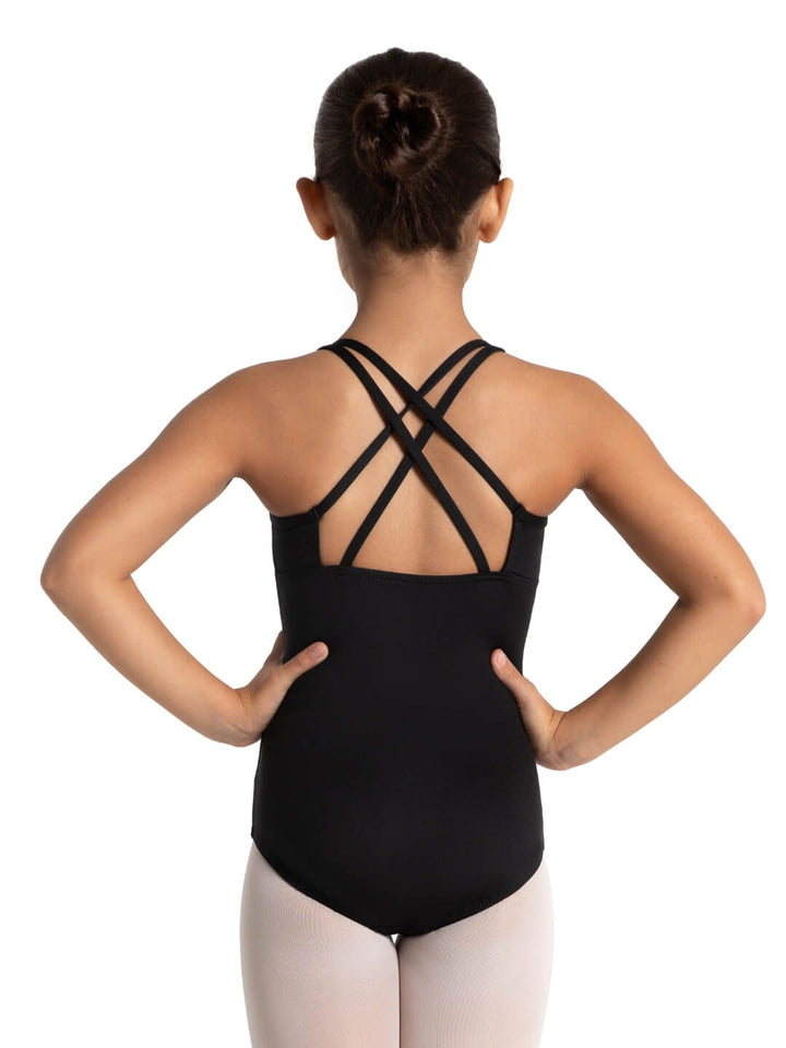 Capezio Studio Collection Crisscross Back Leotard - Girls Black SE1029C