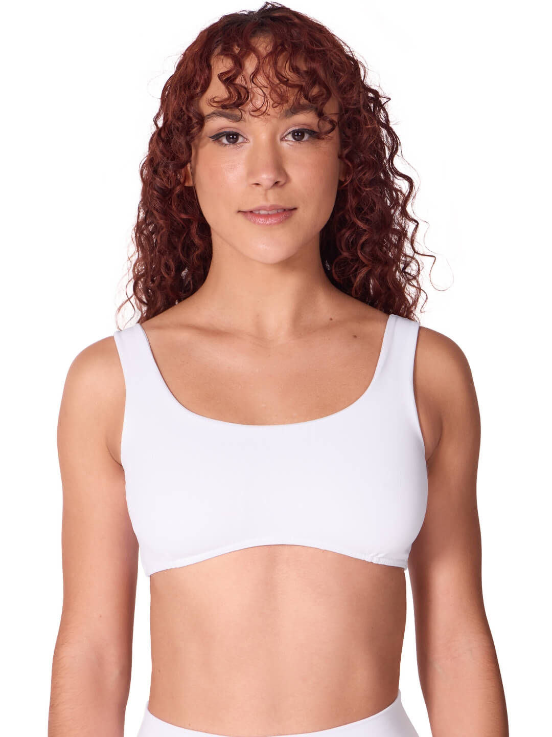 Capezio Studio Collection Everyday Sports Bra White SE2016W