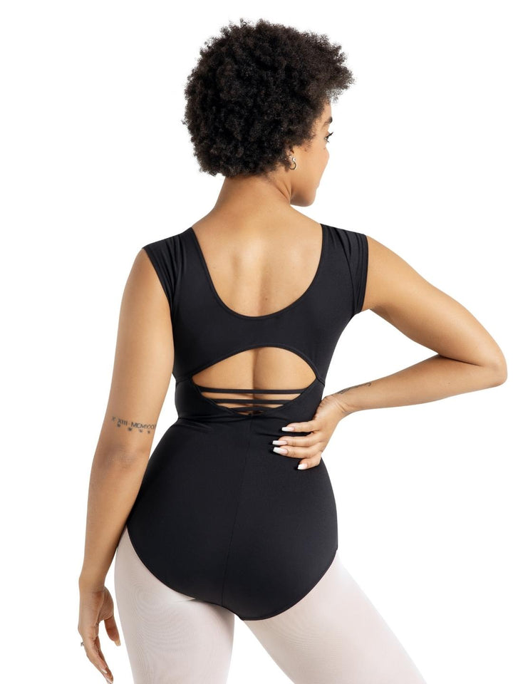 Capezio Studio Collection High Neck Cap Sleeve Leotard Black SE1024W