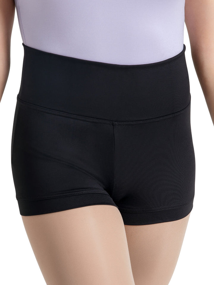 Capezio Studio Collection High Waisted Short Black SE1051W