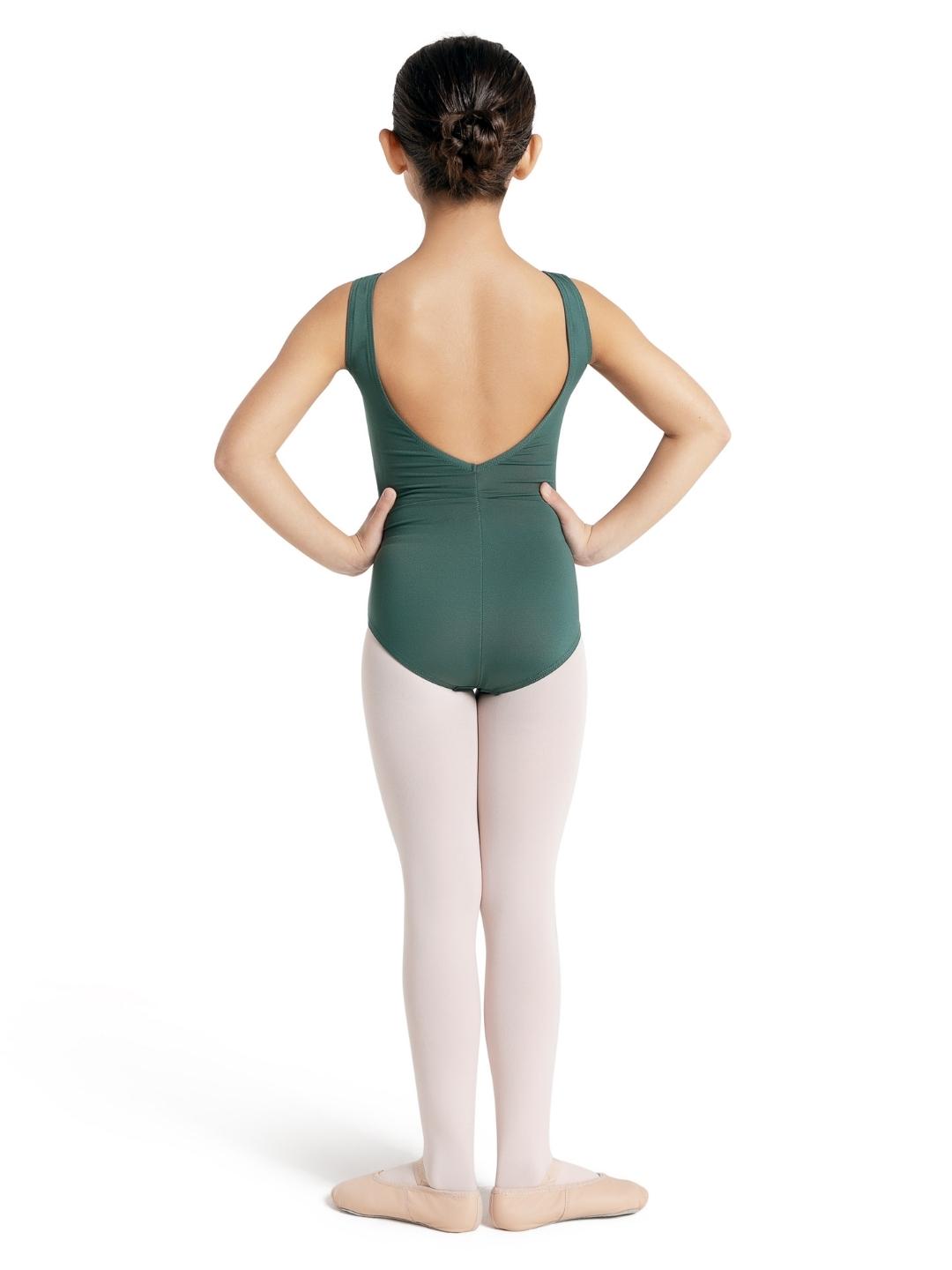 Capezio Studio Collection Low V Back w Pinch Tank Leotard Girls Hunter SE1009C