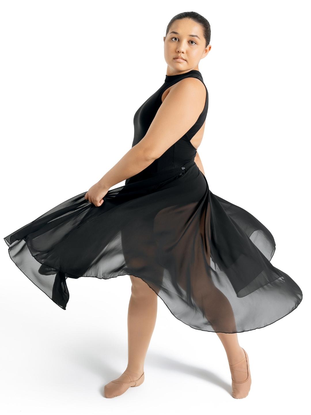 Capezio Studio Collection Mid Calf Skirt Black SE1058W