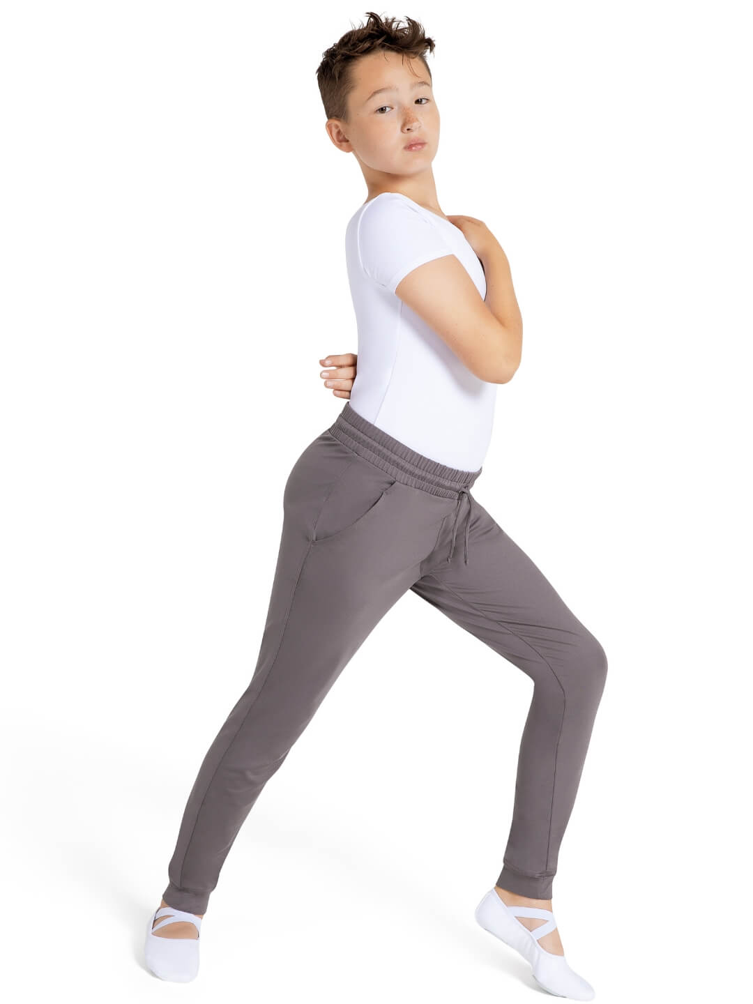 Capezio Studio Collection Pant Child Gray SE1070UC