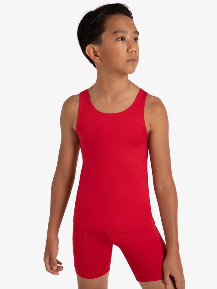 Capezio Studio Collection Short Boys Scarlet SE1067B