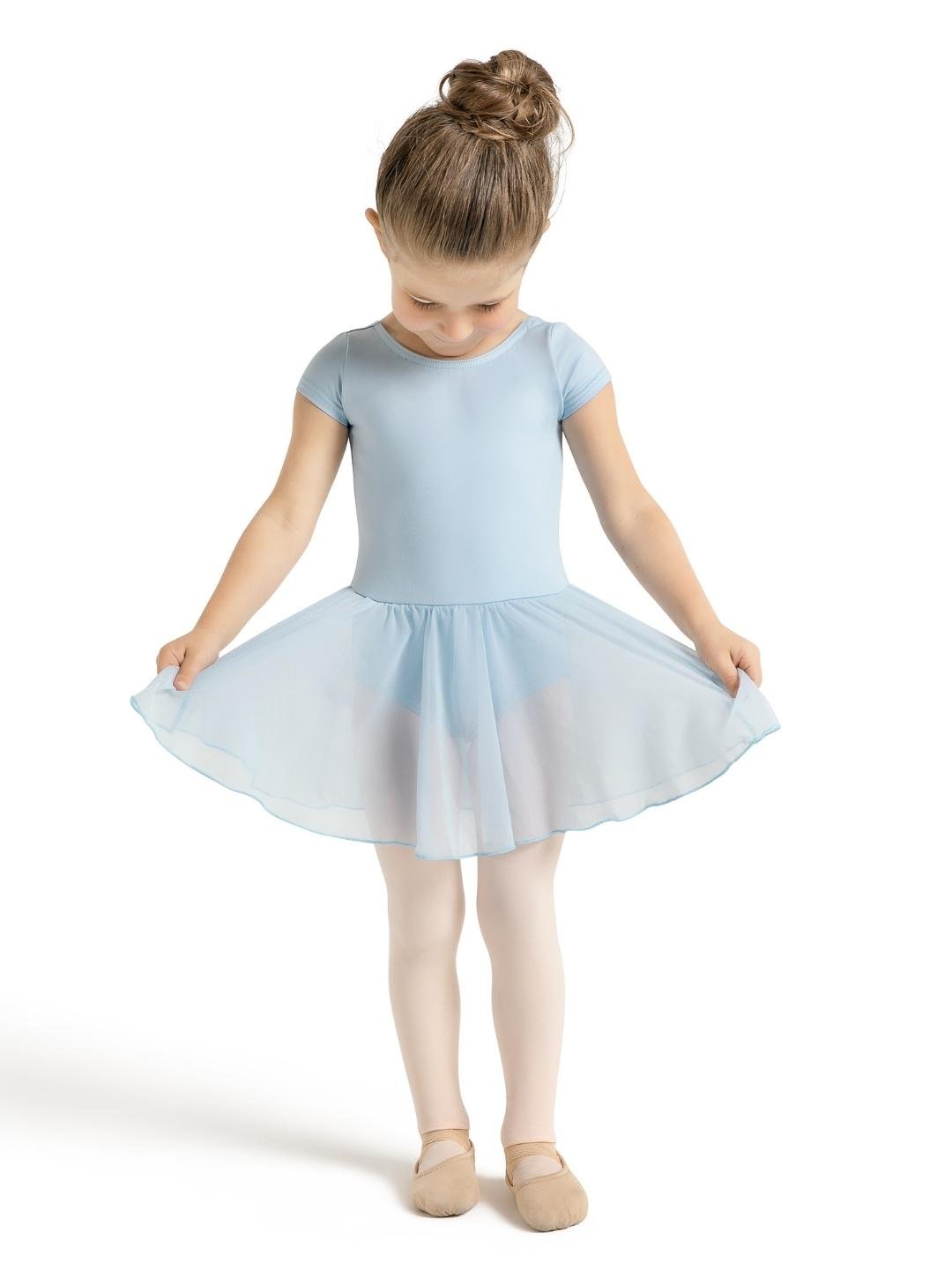 Capezio Studio Collection Short Sleeve Dress Child Light Blue SE1037C
