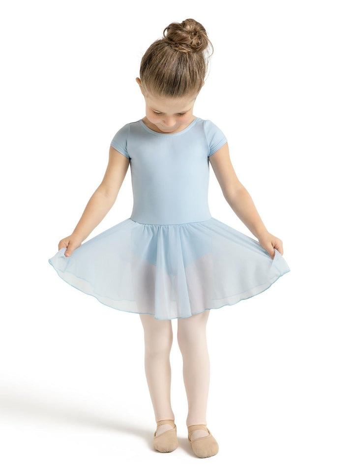 Capezio Studio Collection Short Sleeve Dress Child Light Blue SE1037C