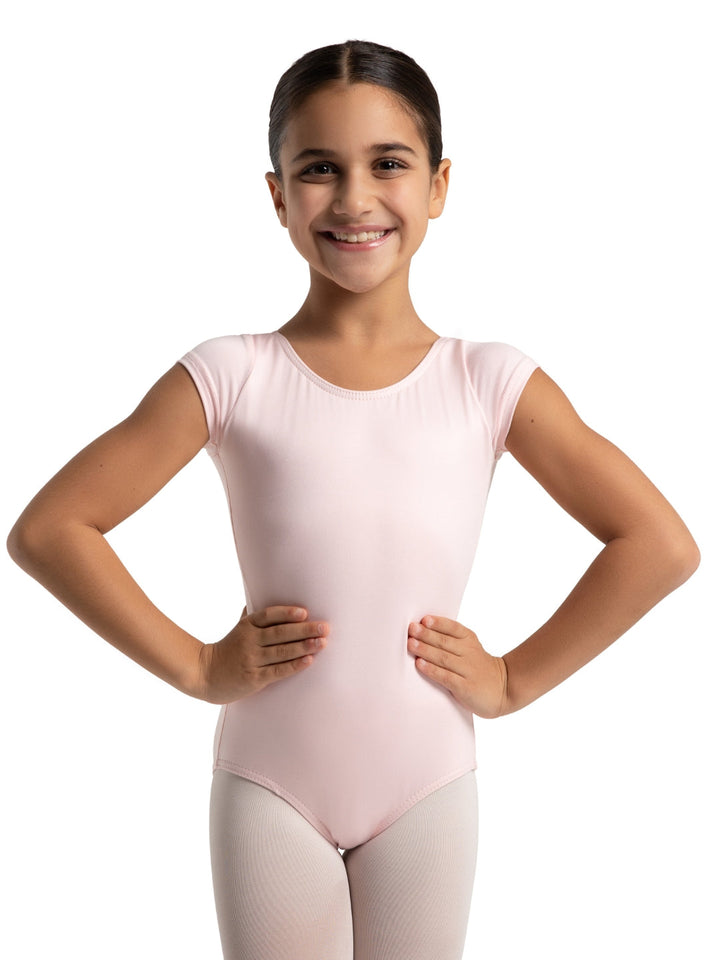 Capezio Studio Collection Short Sleeve Leotard Child Pink SE1005C