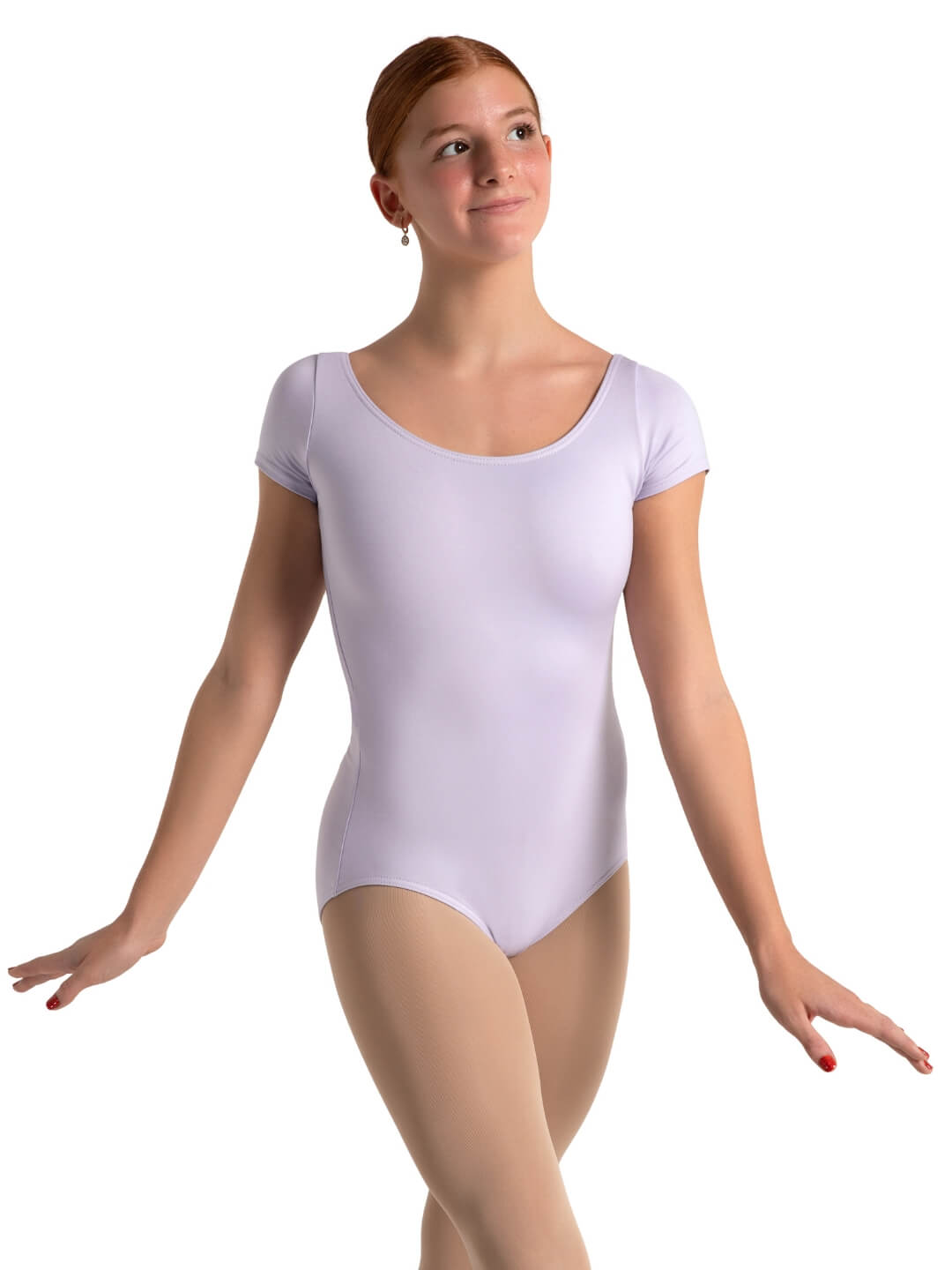 Capezio Studio Collection Short Sleeve Leotard Lavender SE1005W