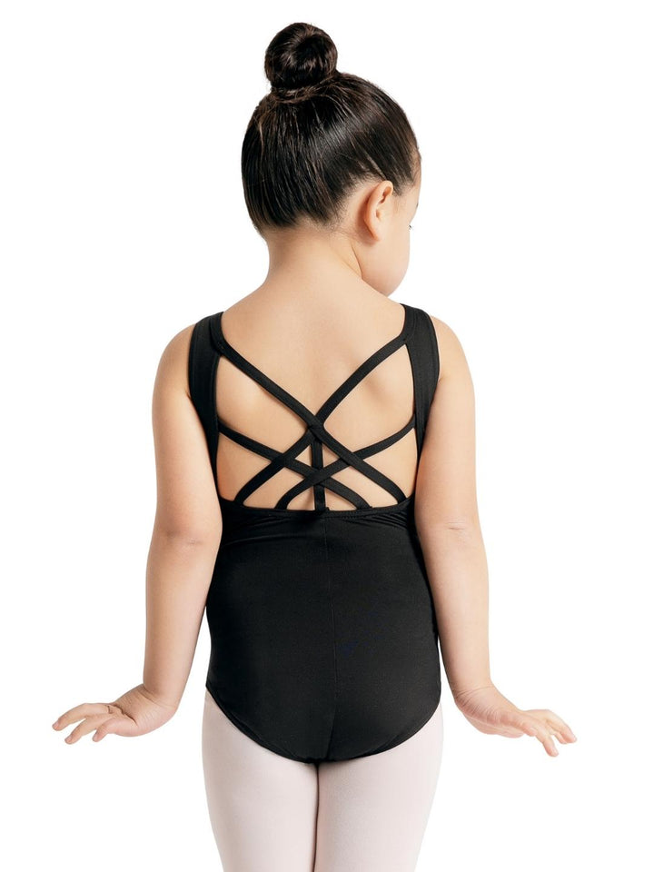 Capezio Studio Collection Strappy Back Tank Leotard Girls Black SE1026C